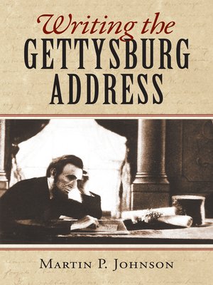 cover image of Writing the Gettysburg Address